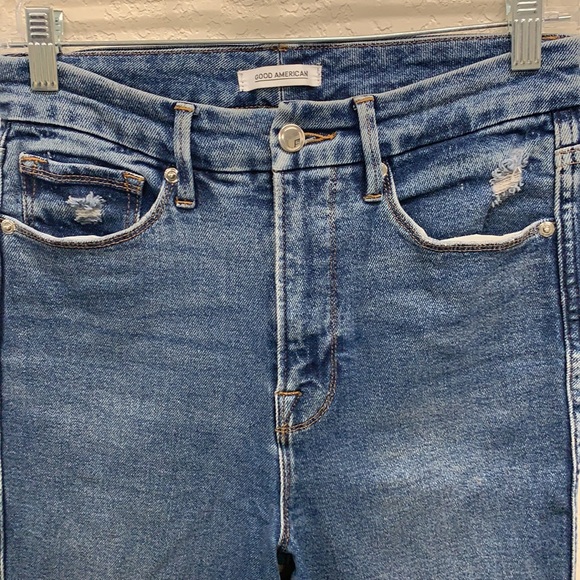 {Good American} Good Curve Jeans distressed 27 - Picture 4 of 8